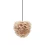 Eos Evia hanglamp mini Ø30 zwart snoer, lichtbruin