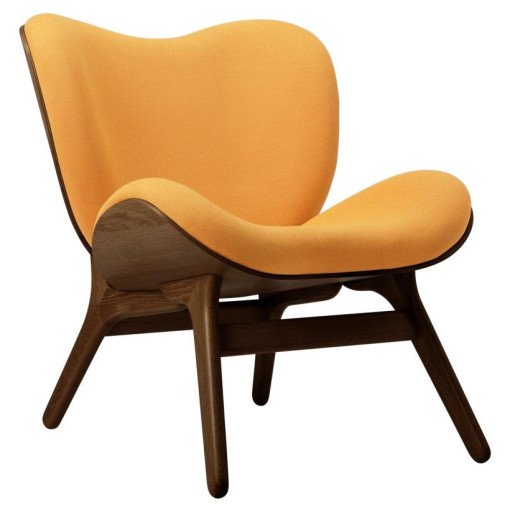 A Conversation Piece Low fauteuil donker eiken, Tangerine