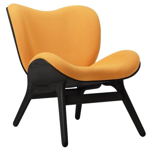 A Conversation Piece Low fauteuil zwart eiken, Tangerine