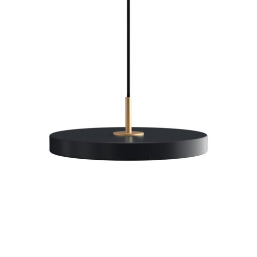 Asteria hanglamp Ø31 LED mini messing/antraciet