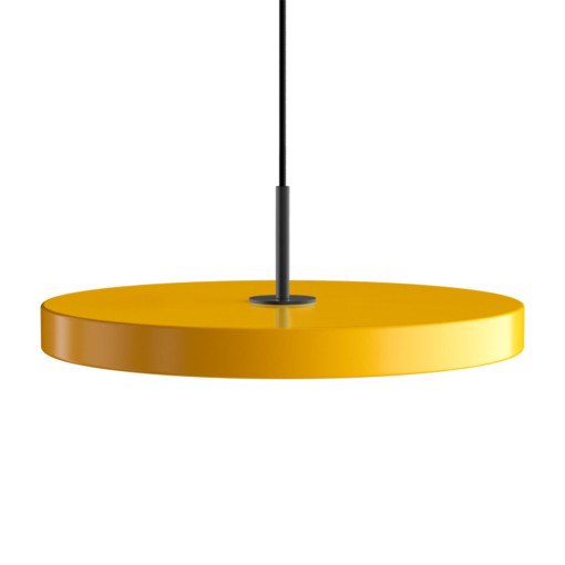Asteria hanglamp LED medium Ø43 zwart Saffron Yellow