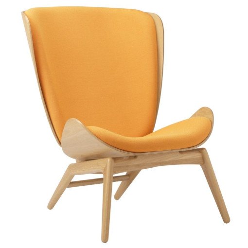 The Reader fauteuil naturel eiken, Tangerine
