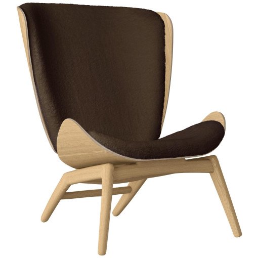 The Reader fauteuil naturel eiken, Teddy Brown