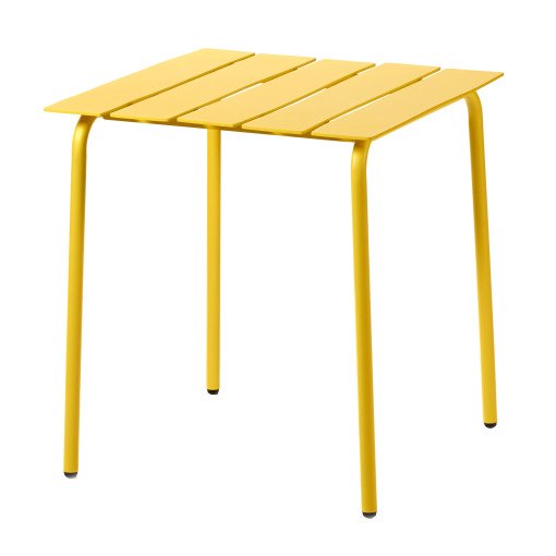 Aligned tuintafel 70x70 yellow