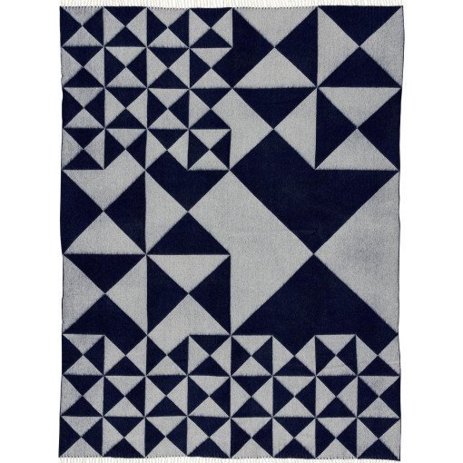 Mirror Throw plaid 198x130 blauw