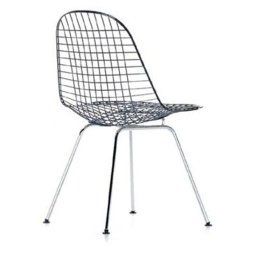 Eames Wire Chair DKX stoel verchroomd