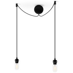 Cannonball 2 cluster hanglamp Ø12 zwart