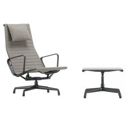 Aluminium Chair Black EA 124/125 grijs