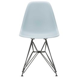 Eames DSR stoel zwart gepoedercoat onderstel, Ice Grey