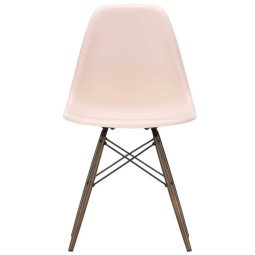 Eames DSW stoel donker esdoorn onderstel, Pale Rose