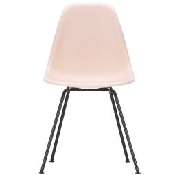 Eames DSX stoel zwart gepoedercoat onderstel, Pale Rose