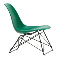 Eames LSR fauteuil zwart onderstel, Emerald