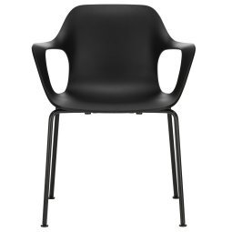 HAL RE armchair basic dark onderstel diepzwart