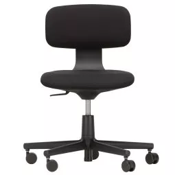 Rookie bureaustoel low Black, zwart onderstel