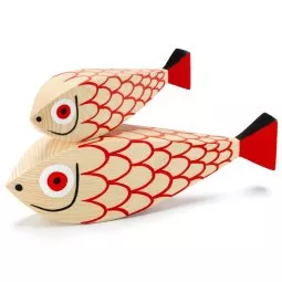 Wooden Dolls Fishes decoratie
