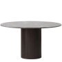 Vipp494 Cabin eettafel Ø130 grey marble, dark oak