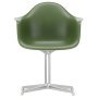 Eames DAL stoel gepolijst aluminium onderstel, Forest