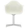 Eames DAL stoel gepolijst aluminium onderstel, Pebble