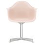 Eames DAL stoel gepolijst aluminium onderstel, Pale Rose