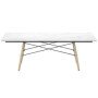 Eames Coffee Table 1140 essen honing Carrara Marmer