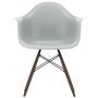 Eames DAW stoel donker esdoorn onderstel, Light Grey