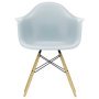 Eames DAW stoel geelachtig esdoorn onderstel, Ice Grey