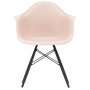 Eames DAW stoel zwart esdoorn onderstel, Pale Rose