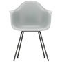 Eames DAX stoel zwart gepoedercoat onderstel, Light Grey