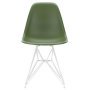 Eames DSR stoel wit gepoedercoat onderstel, Forest