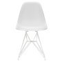 Eames DSR stoel wit gepoedercoat onderstel, Cotton White