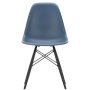 Eames DSW stoel zwart esdoorn onderstel, Sea Blue