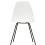 Eames DSX stoel zwart gepoedercoat onderstel, White