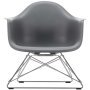 Eames LAR loungestoel verchroomd onderstel, Granite Grey