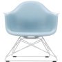 Eames LAR loungestoel wit onderstel, Ice Grey