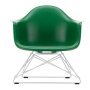 Eames LAR loungestoel wit onderstel, Emerald