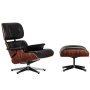 Eames Lounge chair met Ottoman fauteuil (nieuwe afmetingen) Palisander