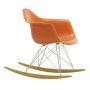 Eames RAR schommelstoel esdoorn chroom, Rusty Orange