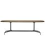 Eames Segmented Tafel 220 poedercoat deepblack gerookt eiken