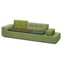Polder sofa XL groen, armleuning links