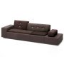 Polder sofa XL antraciet, armleuning links