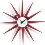 Sunburst Clock klok Ø47 rood