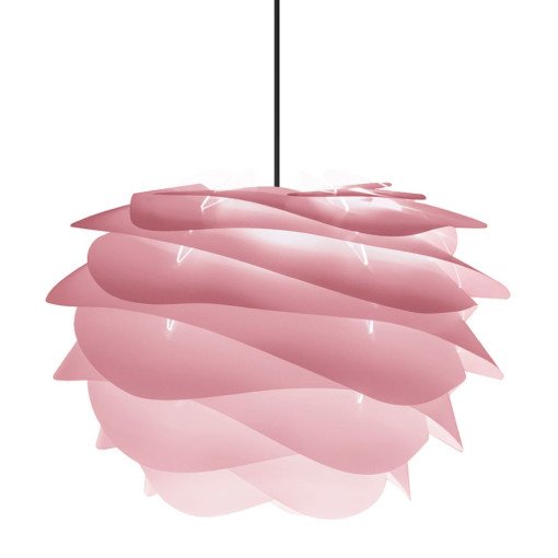 Carmina Mini hanglamp Ø32 zwart snoer, Baby Rose