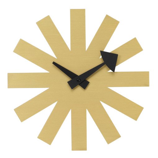 Asterisk Clock klok Ø25 messing