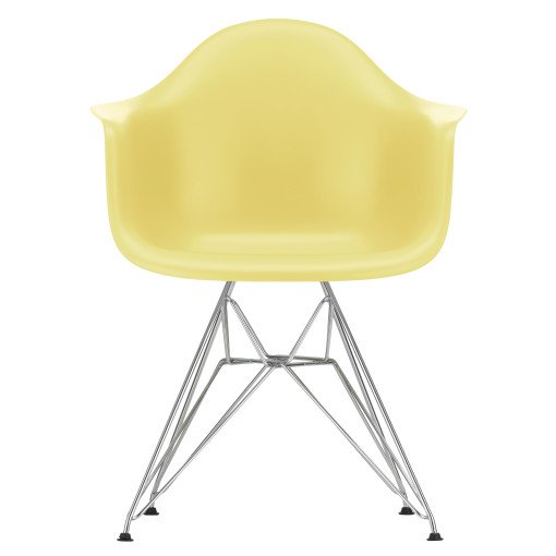 Eames DAR stoel verchroomd onderstel, Citron