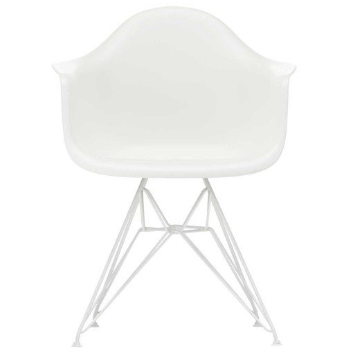 Eames DAR stoel wit gepoedercoat onderstel, White