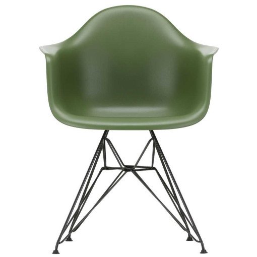 Eames DAR stoel zwart gepoedercoat onderstel, Forest