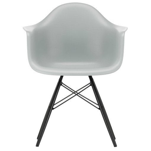 Eames DAW stoel zwart esdoorn onderstel, Light Grey