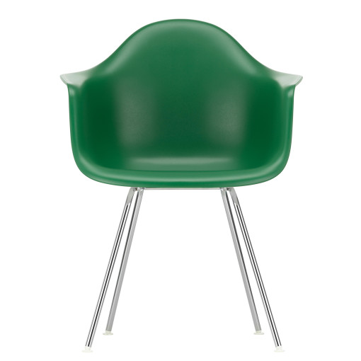 Eames DAX stoel verchroomd onderstel, Emerald