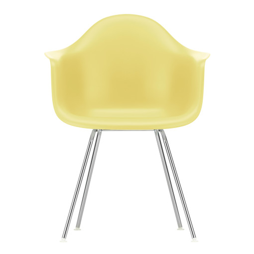 Eames DAX stoel verchroomd onderstel, Citron