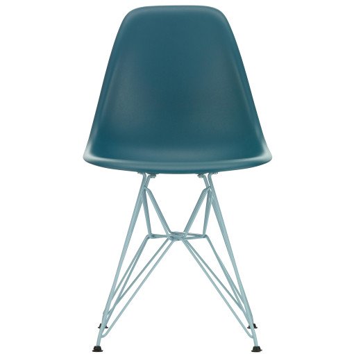 Eames DSR Colours stoel sea blue, onderstel sky blue